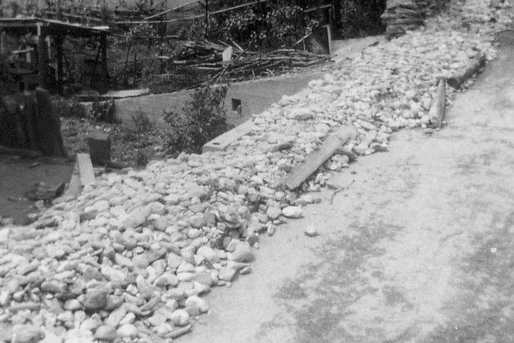Alluvione 1994 - Materiale alluvionale di Via Balpo