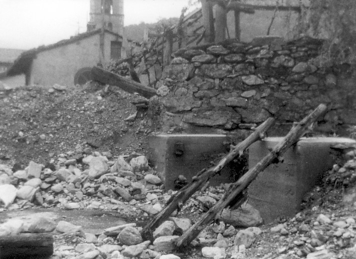 Alluvione 1994 - Imbocco del Rio Supita