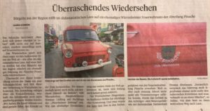 Giornale del 2019 articolo sul ritrovamento come taxi nel Laos