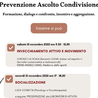 PREVENZIONE ASCOLTO CONDIVISIONE