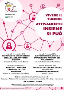locandina corso di formazione volontarie